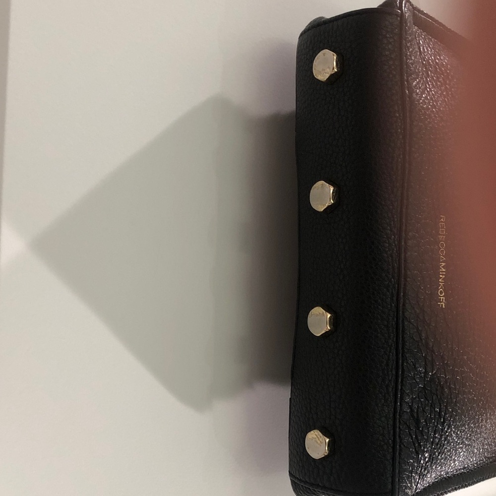 Rebecca Minkoff “Reagan” Black Leather Crossbody Purse Bag EUC - Picture 7 of 16